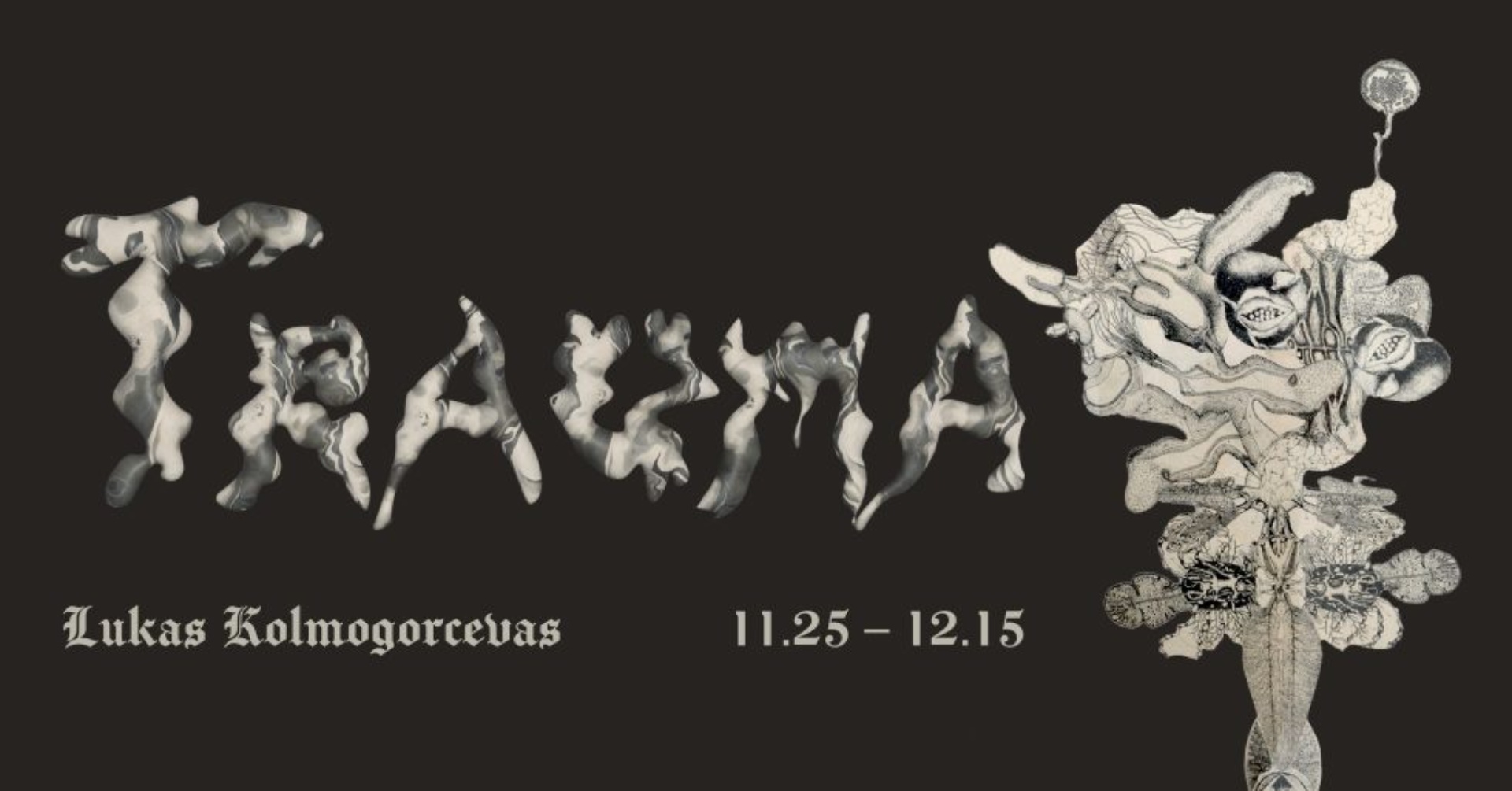 Kauno menininkų namuose atidaroma Luko Kolmogorcevo paroda „Trauma“