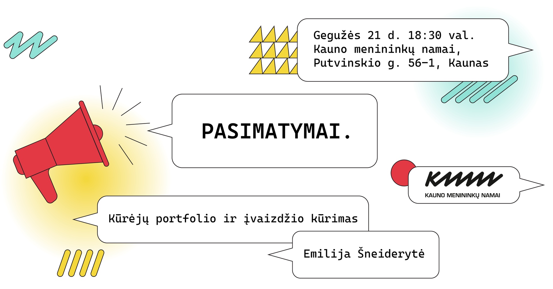 PASIMATYMAI: kūrėjų portfolio ir įvaizdžio kūrimas | Kauno menininkų namai